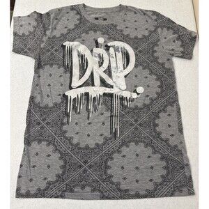 DRP Hustle Legend short sleeve T shirt Large Bandana Paisley Print